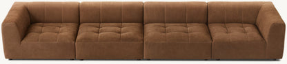 Burano Modular Leather Corner Chair 3-Piece Sofa