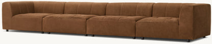 Burano Modular Leather Corner Chair 3-Piece Sofa