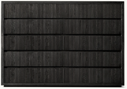 Reclaimed Oak Reeded 12-Drawer Dresser