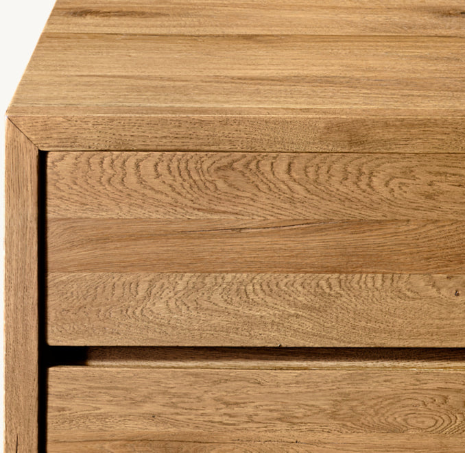 Reclaimed Oak Thin Frame 12-Drawer Dresser