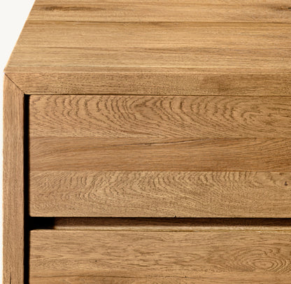 Reclaimed Oak Thin Frame 12-Drawer Dresser