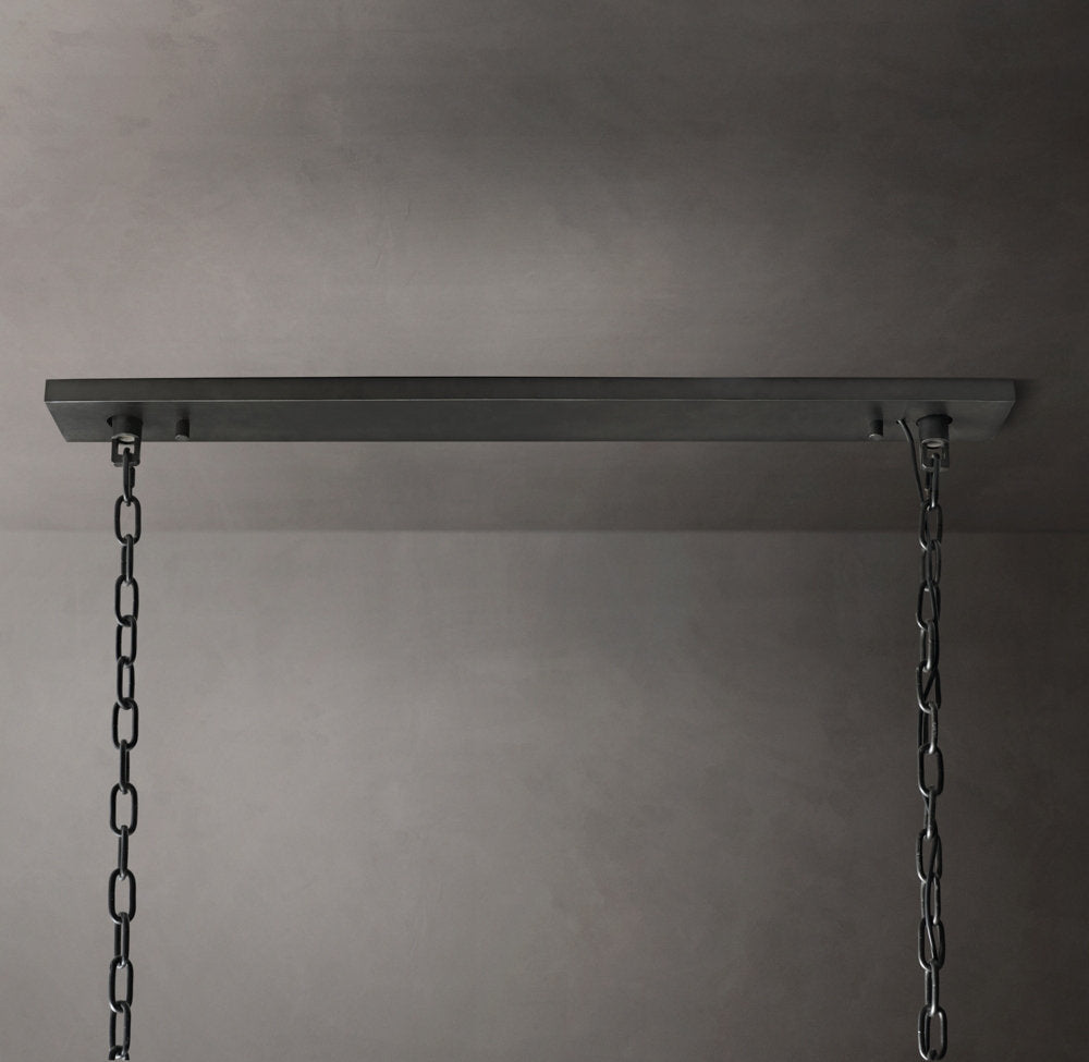 Harlow Crystal Rectangular Chandelier 74"