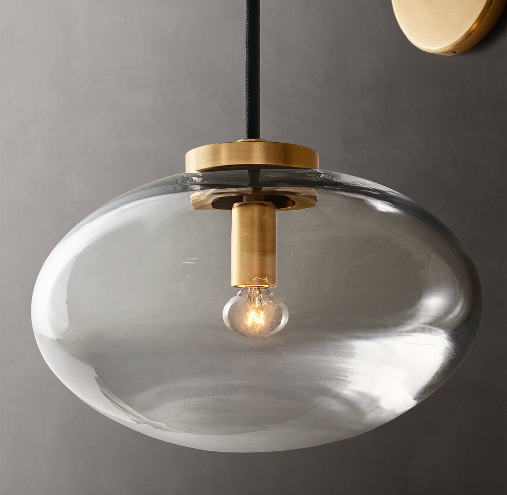 Cabrette Clear Glass Sconce