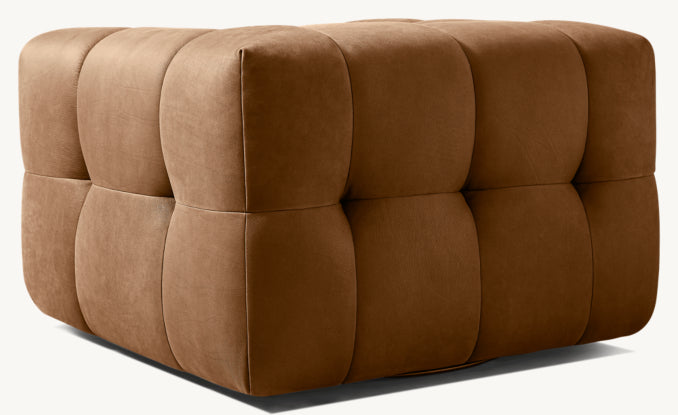 Dario Leather Swivel Chair