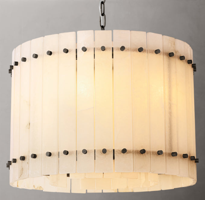 San Marco Alabaster Round Chandelier 22"