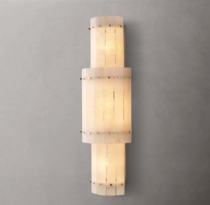 San Marco Alabaster Grand Round Sconce