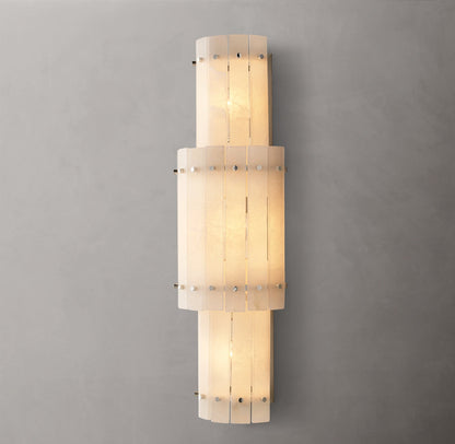 San Marco Alabaster Grand Round Sconce