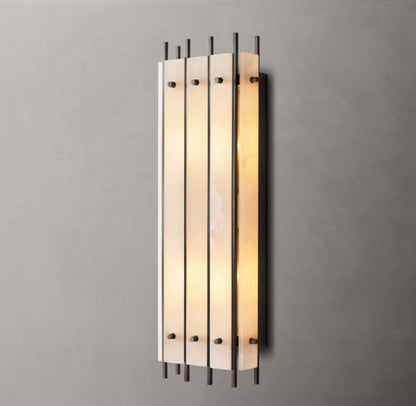 San Marco Alabaster Grand Rectangular Sconce