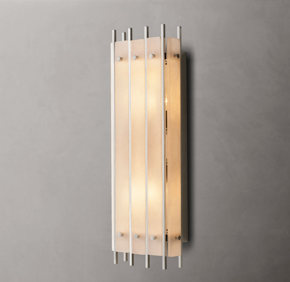 San Marco Alabaster Grand Rectangular Sconce