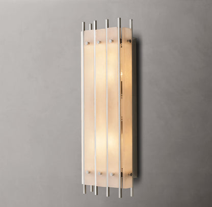 San Marco Alabaster Grand Rectangular Sconce