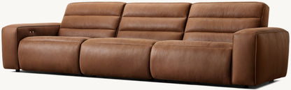 Chelsea Recliner Modular Leather 3-Piece Sofa