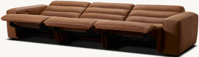 Chelsea Recliner Modular Leather 3-Piece Sofa