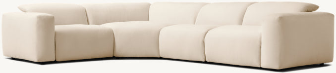 Blake Recliner Modular 4-piece L-Sectional