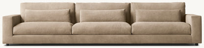Lugano Leather 3-Cushion Sofa