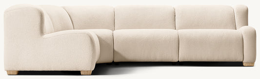 Marc茅 Recliner Modular 4-Piece L-Sectional