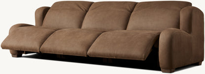 Marc茅 Recliner Modular Leather 3-Piece Sofa
