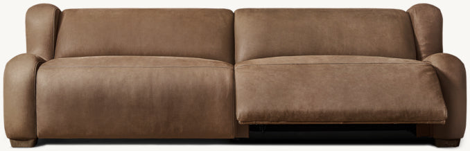 Marc茅 Recliner Leather Sofa