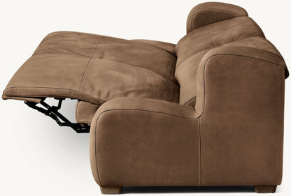Marc茅 Recliner Leather Sofa