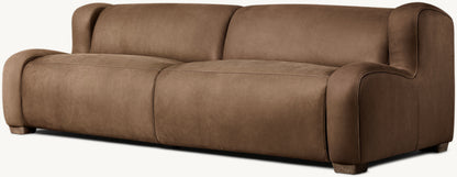 Marc茅 Recliner Leather Sofa