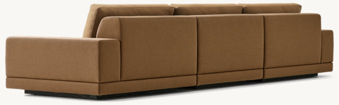 Cortona Modular Full Cushion Back 3-Piece Sofa