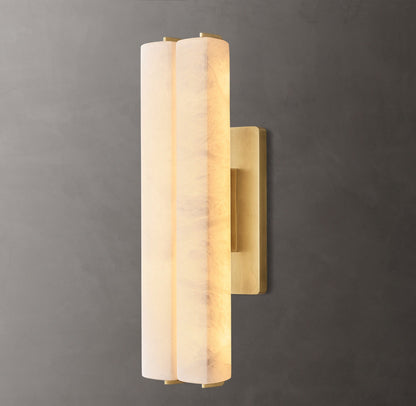 Audubon Alabaster Double Sconce