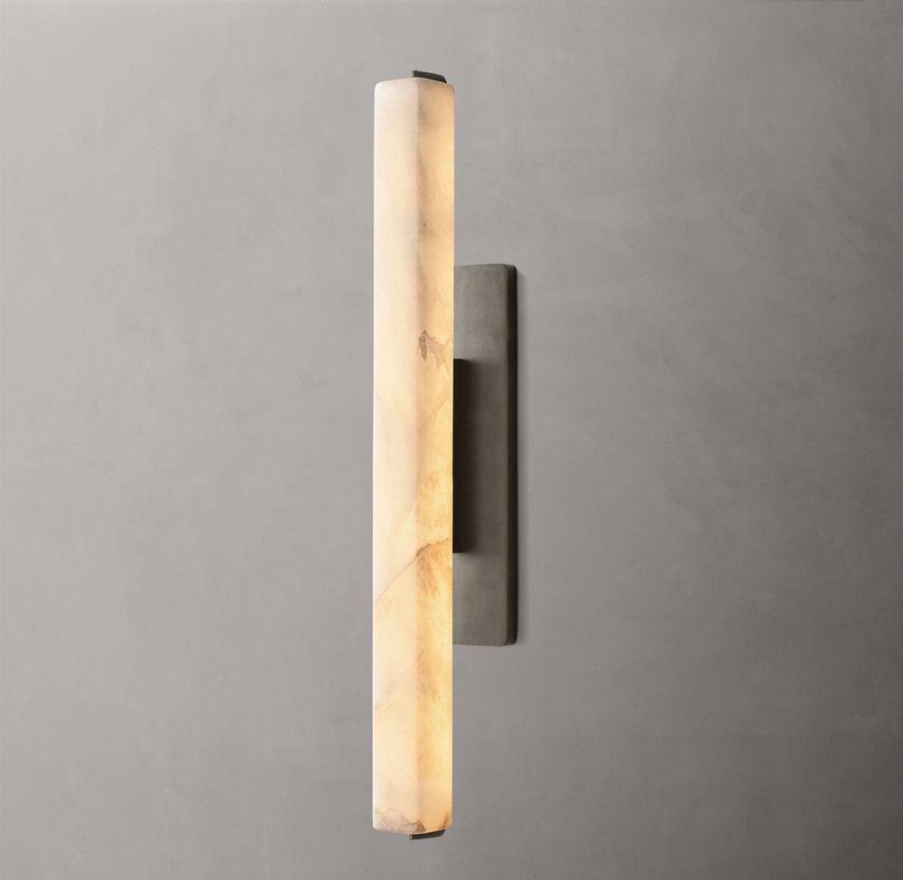 Audubon Alabaster Single Sconce