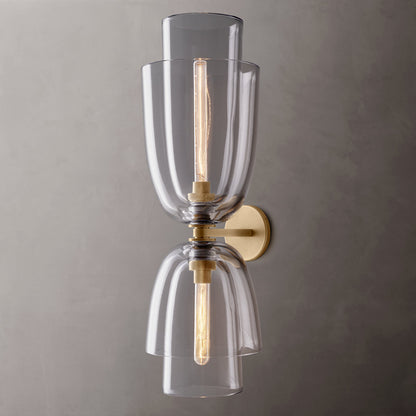 Blom Clear Glass Cloche Grand Sconce