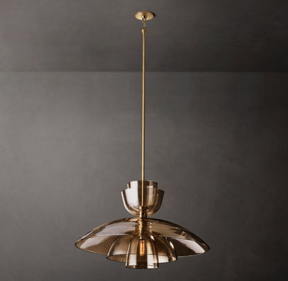 Blom Amber Glass Cloche Grand Pendant