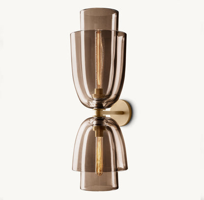 Blom Amber Glass Cloche Grand Sconce