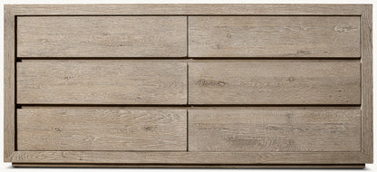 Drifted Reclaimed Oak 6-Drawer Dresser