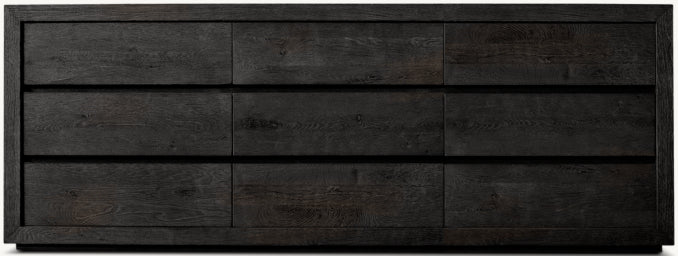Drifted Reclaimed Oak 9-Drawer Dresser