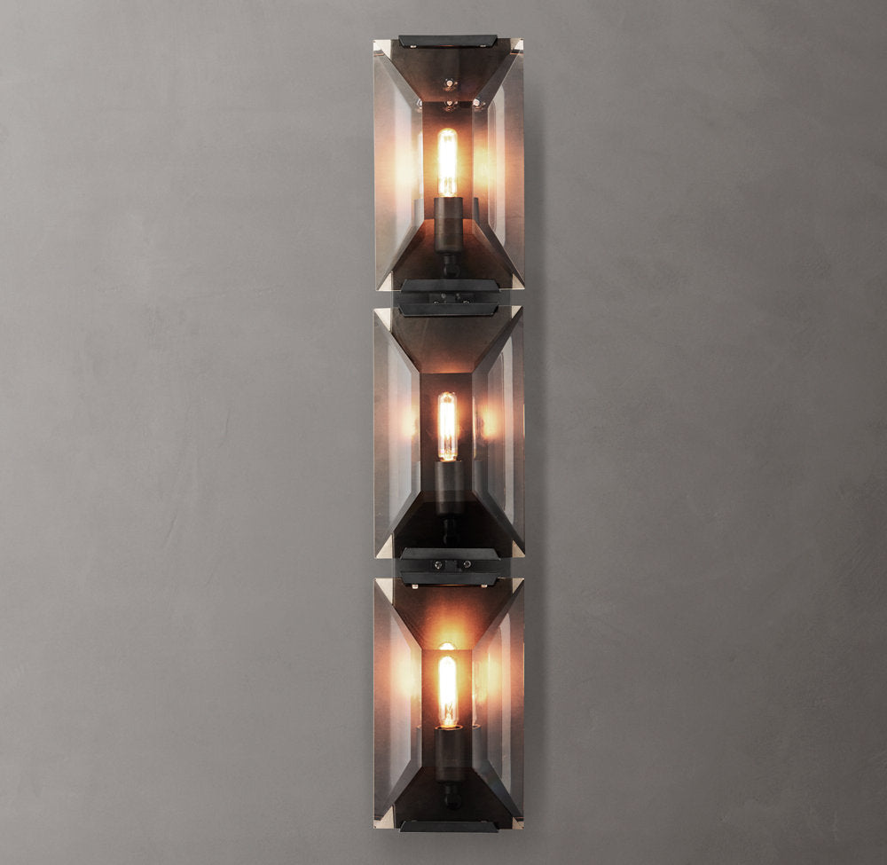 Harlow Crystal Triple Sconce