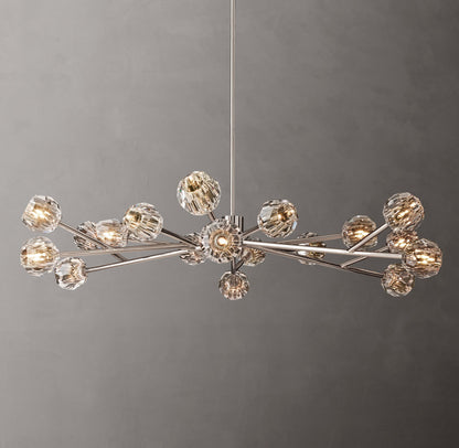 Boule De Cristal Clear Glass Round Chandelier 60"