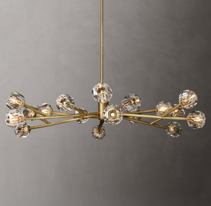 Boule De Cristal Clear Glass Round Chandelier 60"