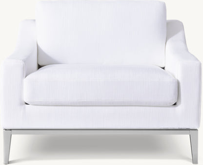 Italia Slope Arm Chair - Metal Base