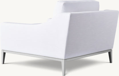 Italia Slope Arm Chair - Metal Base