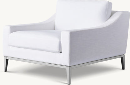 Italia Slope Arm Chair - Metal Base