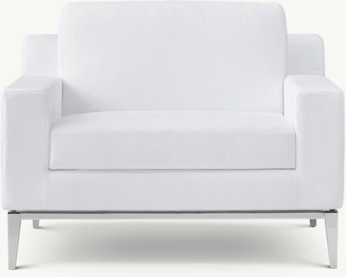 Italia Track Arm Chair - Metal Base