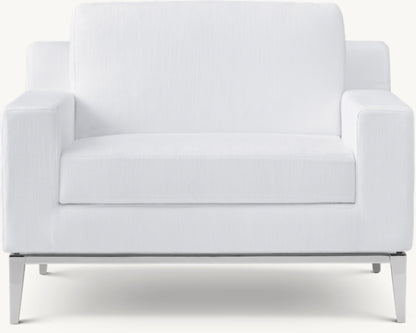 Italia Track Arm Chair - Metal Base