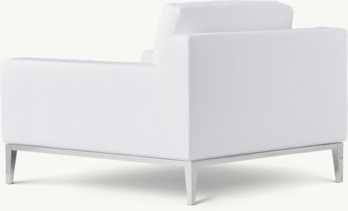 Italia Track Arm Chair - Metal Base