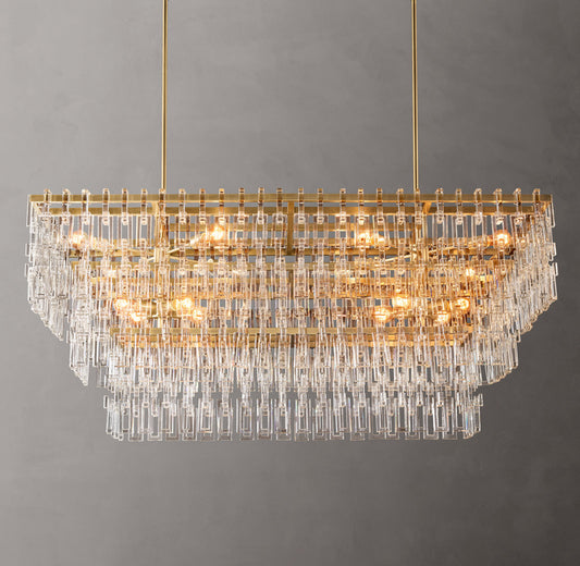 Marignan Tiered Rectangular Chandelier 60"
