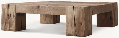 Reclaimed English Beam Square Coffee Table