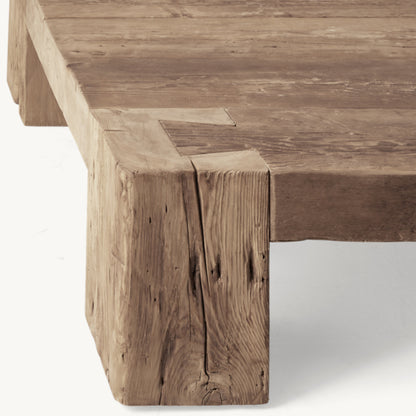 Reclaimed English Beam Square Coffee Table