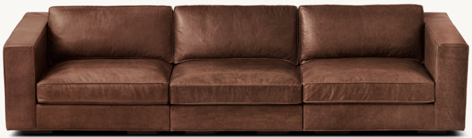 Maddox Modular Leather 3-Piece Sofa