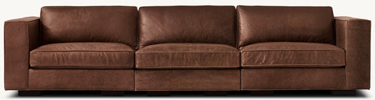 Maddox Modular Leather 3-Piece Sofa