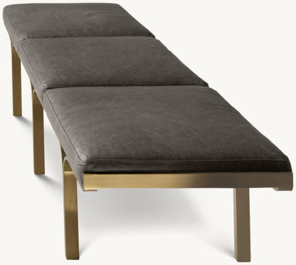 1960s Link Leather Bench