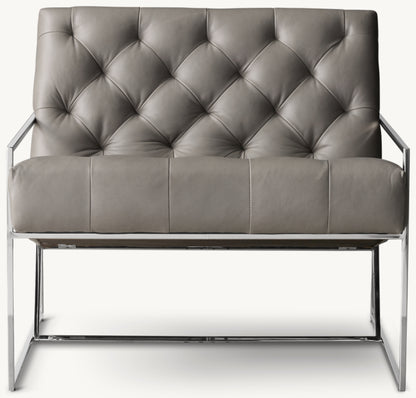 Marsden tufted Leather Chair