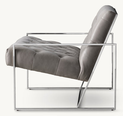 Marsden tufted Leather Chair