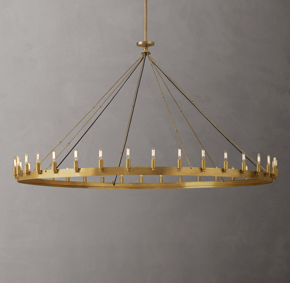 Camino Vintage Filament Round Chandelier 73"